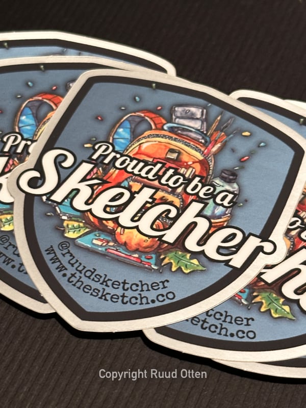 STICKERS ‘PROUD TO BE A SKETCHER’ (SET OF 5)