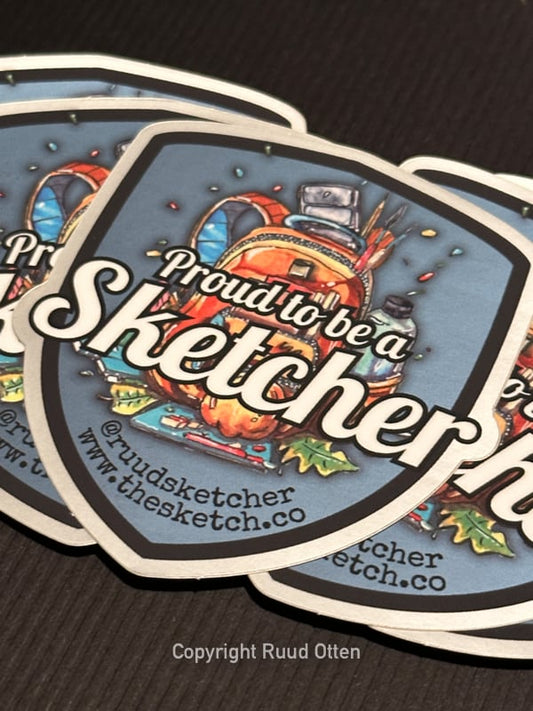 STICKERS ‘PROUD TO BE A SKETCHER’ (SET OF 5)